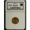 Image 1 : 1898 1C MS65 Red NGC. Eagle Eye Photo Seal, card inclu