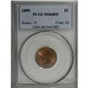 Image 1 : 1899 1C MS66 Red PCGS. Potent luster enlivens this pre
