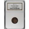Image 1 : 1891 1C PR64 Red and Brown Cameo NGC. Vivid reddish-or