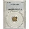 Image 1 : 1862/1 3CS MS66 PCGS. This sharply struck Premium Gem