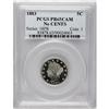 Image 1 : 1883 5C No Cents PR65 Cameo PCGS. A razor-sharp Gem wi