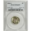 Image 1 : 1941-S 5C MS66 Full Steps PCGS. Pretty rose-gold patin