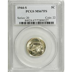 1944-S 5C MS67 Full Steps PCGS. Strong eye appeal is t