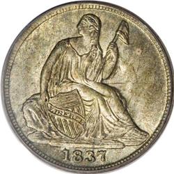 1837 H10C Small Date (Flat Top 1) MS66 PCGS. Blended a