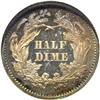 Image 2 : 1866 H10C PR66 Cameo NGC. The 1866 proof half dime was