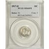 Image 1 : 1917-D 10C MS64 Full Bands PCGS. Pleasing luster and e