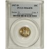 Image 1 : 1917-D 10C MS64 Full Bands PCGS. Well struck and caref