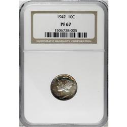 1942 10C PR67 NGC. Strong reflectivity is the essence