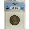 Image 1 : 1806/5 25C VF35 ANACS. B-1, R.2. Powder-blue, plum-gra