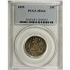 Image 1 : 1859 25C MS64 PCGS. Glowing luster radiates from well