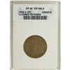Image 1 : 1859-S 25C --Cleaned, Retoned--ANACS. XF45 Details. Mot