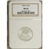 Image 1 : 1876-S 25C MS64 NGC. This precisely struck near-Gem ha