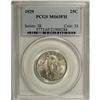 Image 1 : 1929 25C MS65 Full Head PCGS. This boldly struck quart