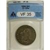 Image 1 : 1806 50C Pointed 6, Stem VF35 ANACS. O-120a, R.4. Warm