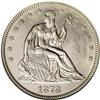 Image 1 : 1878-CC 50C --Cleaned--ANACS. AU58 Details. Only 62,000