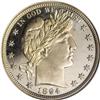 Image 1 : 1894 50C PR65 Cameo NGC. The remarkable quality of thi