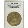 Image 1 : 1855 S$1 --Scratched, Cleaned--ANACS. VF30 Details. A h