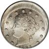 Image 1 : 1893 5C Liberty Nickel--Struck 15% Off Center--MS64 PC