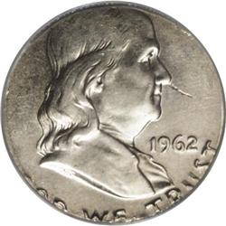 1962-D 50C Franklin Half--On a 25C Planchet--AU53 ANAC