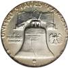 Image 2 : 1963-D 50C Franklin Half--On 25C Planchet, Scratched--