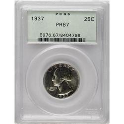 1937 25C PR67 PCGS. With fully brilliant and attractiv