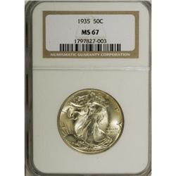 1935 50C MS67 NGC. Especially vibrant with delicate go