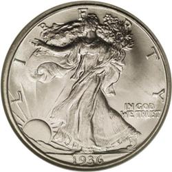 1936-D 50C MS67 NGC. A sharply struck and fully brilli