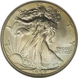 1939 50C MS68 NGC. An exceptional 1939 Walker. The sur