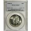 Image 1 : 1944-D 50C MS67 PCGS. Sharply struck and lustrous, wit