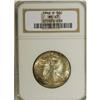 Image 1 : 1946-D 50C MS67 NGC. Swaths of aquamarine and champagn