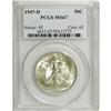 Image 1 : 1947-D 50C MS67 PCGS. A trace of golden toning is note