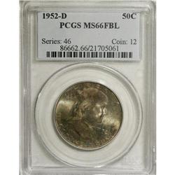 1952-D 50C MS66 Full Bell Lines PCGS. Nicely struck wi