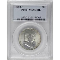 1952-S 50C MS65 Full Bell Lines PCGS. Olive and sky-bl