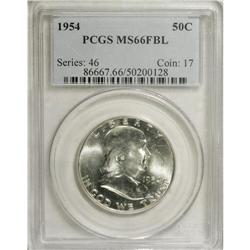 1954 50C MS66 Full Bell Lines PCGS. Well struck with h