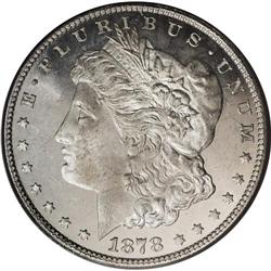 1878 7/8TF S$1 Strong MS64 Deep Mirror Prooflike PCGS.