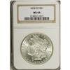 Image 1 : 1878-CC S$1 MS64 NGC. Patches of golden-tan appear at