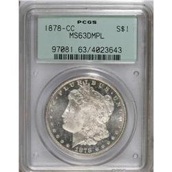 1878-CC S$1 MS63 Deep Mirror Prooflike PCGS. This prec