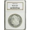 Image 1 : 1878-CC S$1 MS64 S Deep Mirror Prooflike NGC. "Deep M