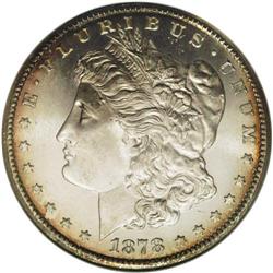 1878-CC S$1 MS65 Deep Mirror Prooflike NGC. This is an