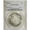 Image 1 : 1879-S $1 MS66 PCGS. A mildly prooflike Premium Gem wi