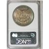 Image 4 : 1881 S$1 MS66 NGC. Deep crescents of cobalt-blue, ambe