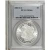Image 1 : 1881-CC S$1 MS66 PCGS. A gorgeous and exactingly struc
