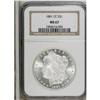 Image 3 : 1881-CC S$1 MS67 NGC. The Bowers-Borckardt silver doll