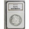 Image 1 : 1881-CC S$1 MS64 Deep Mirror Prooflike NGC. This white