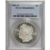 Image 1 : 1881-O S$1 MS64 Deep Mirror Prooflike PCGS. Sharply st
