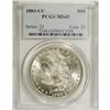 Image 1 : 1883-CC S$1 MS65 PCGS. Highly lustrous with only a hin
