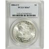Image 3 : 1884-CC S$1 MS67 PCGS. The thick mint frost is nearly