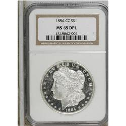 1884-CC S$1 MS65 Deep Mirror Prooflike NGC. The flashy