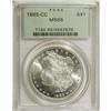 Image 1 : 1885-CC S$1 MS66 PCGS. A beautiful, snowy-white Mint S