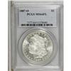 Image 1 : 1887-O S$1 MS64 Prooflike PCGS. A flashy and lightly t